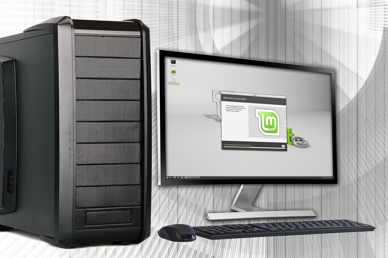 office, pc, computer, desktop, linux, monitor, keyboard, mouse, linux, linux, linux, linux, linux